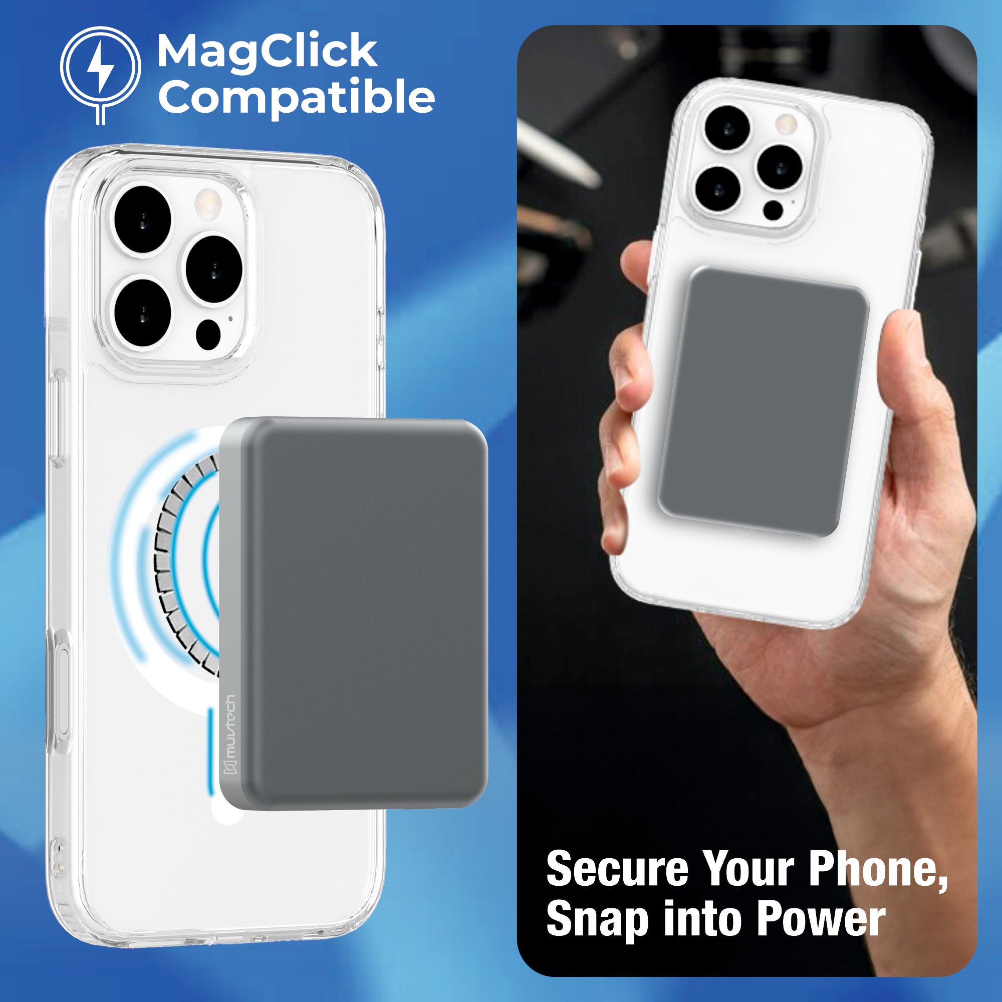 Armour SNAP Mag-safe Compatible Clear Case For iPhone 16 Series