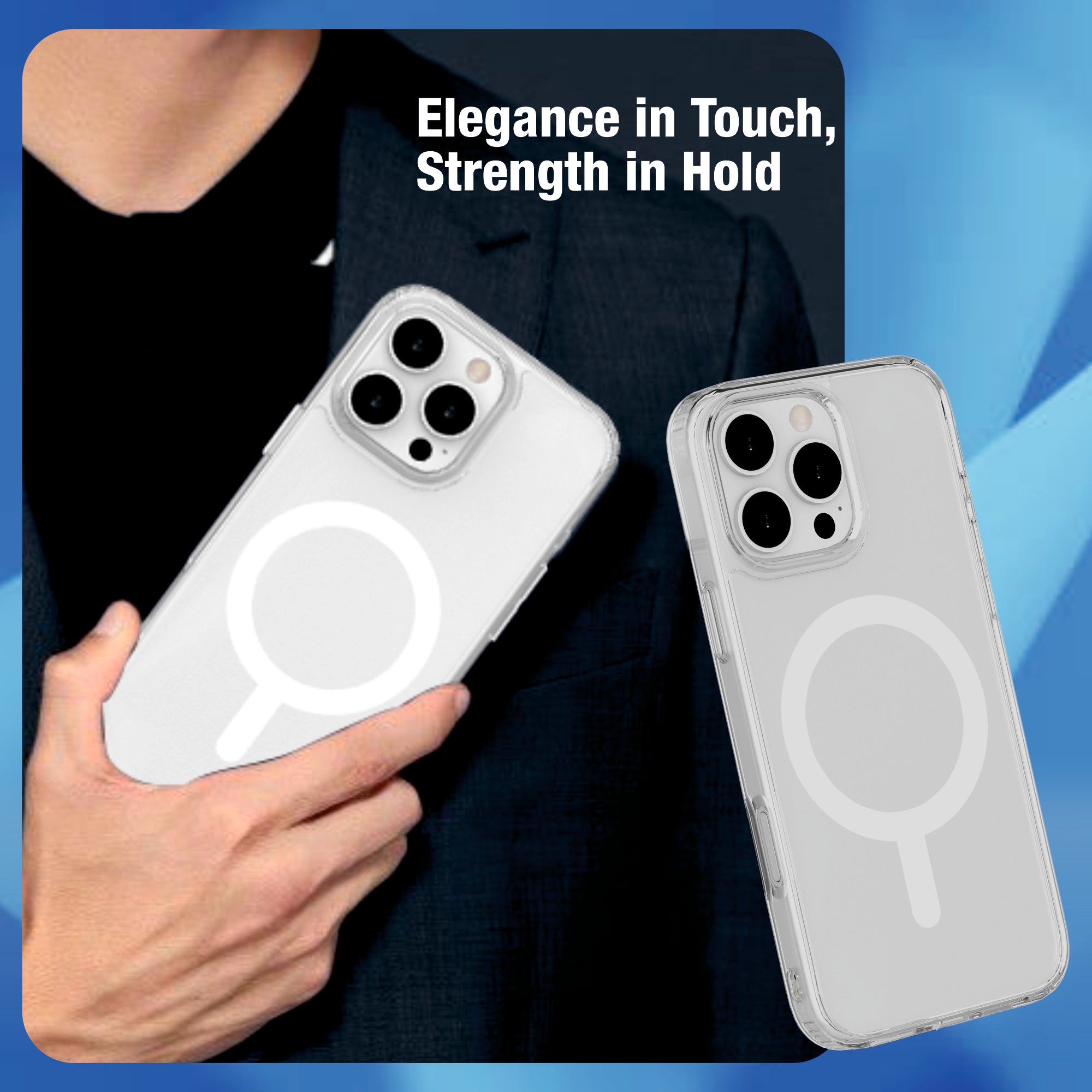 Armour SNAP Mag-safe Compatible Clear Case For iPhone 16 Series