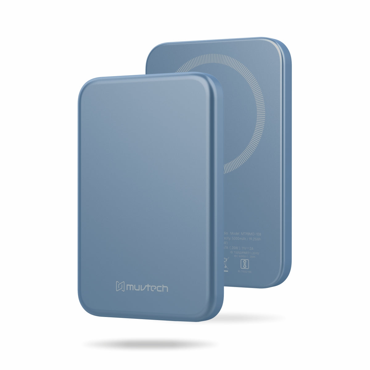 Pocket 5000mAh Power Bank | 15W Mag-Safe Wireless Charging Power Bank