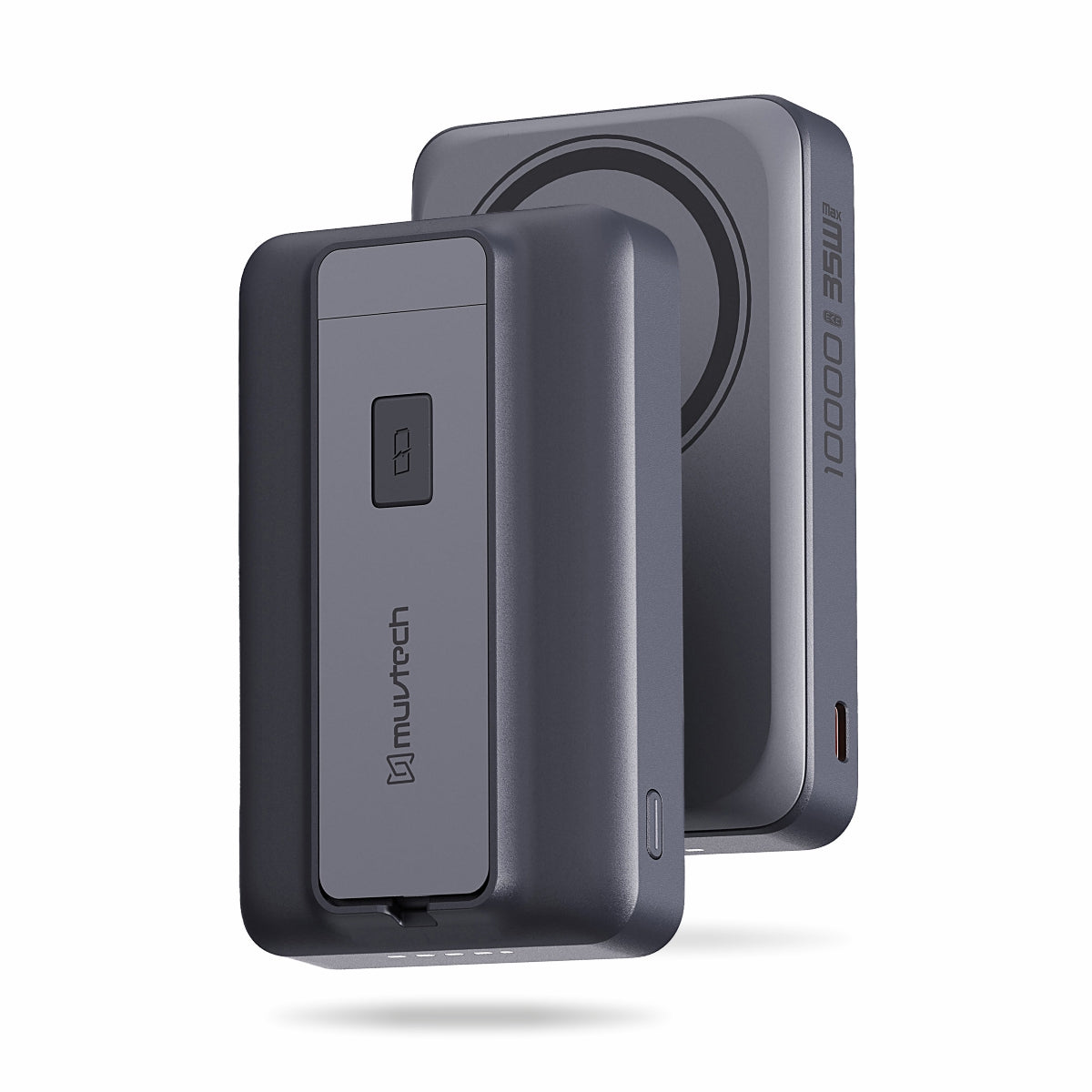 Qi2 Certified TURBOBRIC 10000mAh Mag-Safe Power Bank | 35W PD Fast Charging with Kickstand