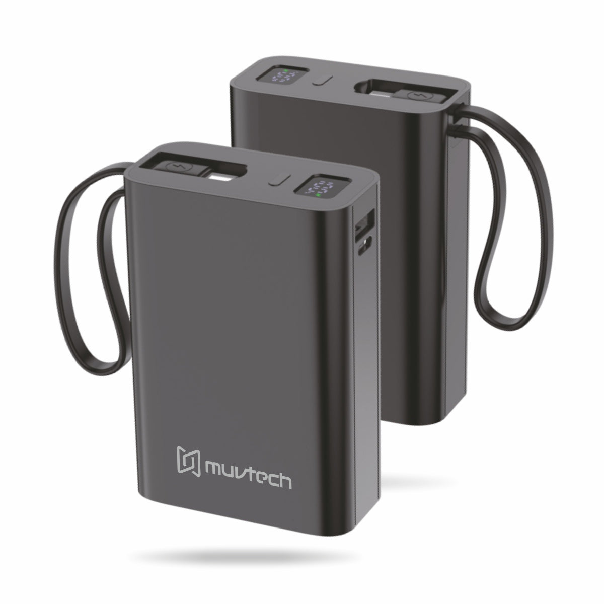 Nano Tank 20000mAh Power Bank with Built-in Cable.