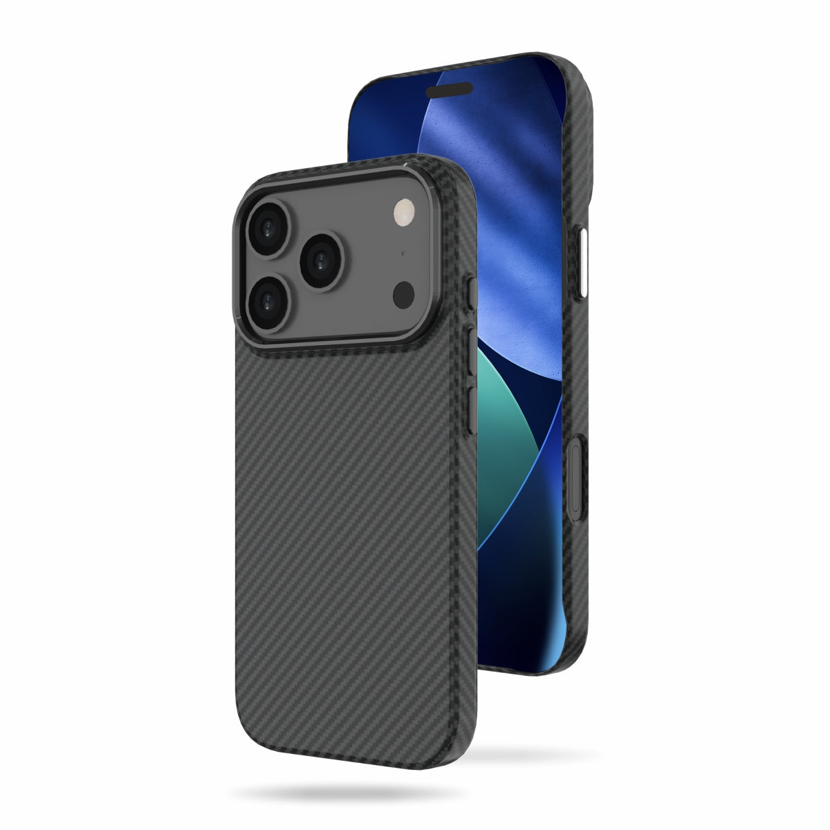 Slim Case for iPhone 17 Pro / Pro Max, 1.5mm PC Slim Case with Metal Camera Ring and Metal Buttons