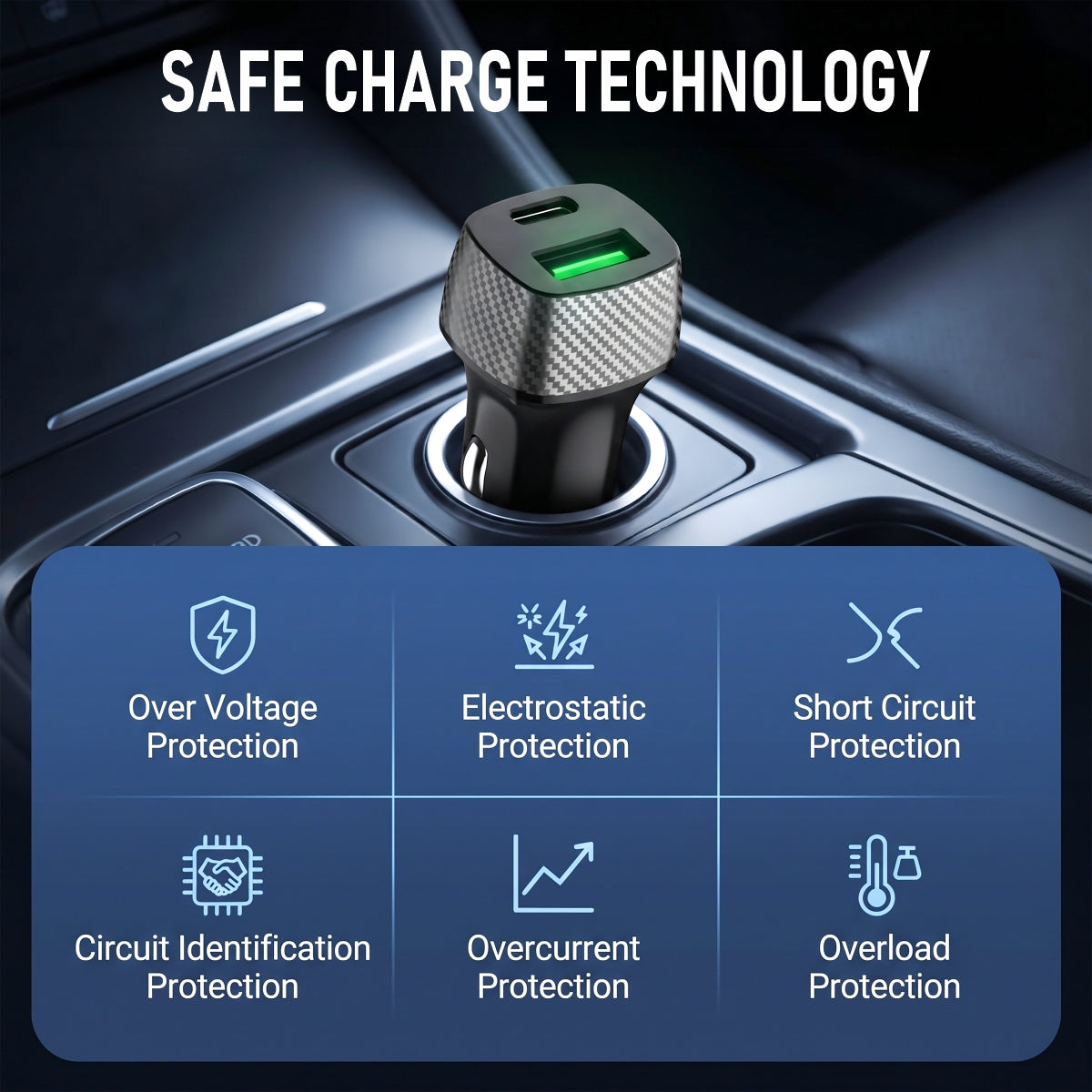 30W Bullet Car Charger