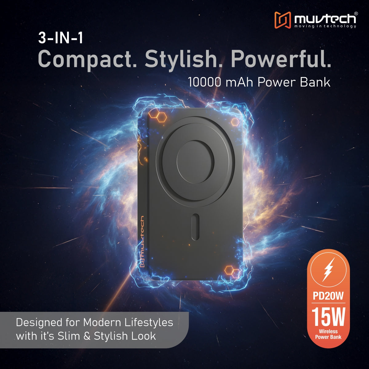 Slim Pro 10000mAh Magnetic Wireless Charging Power Bank