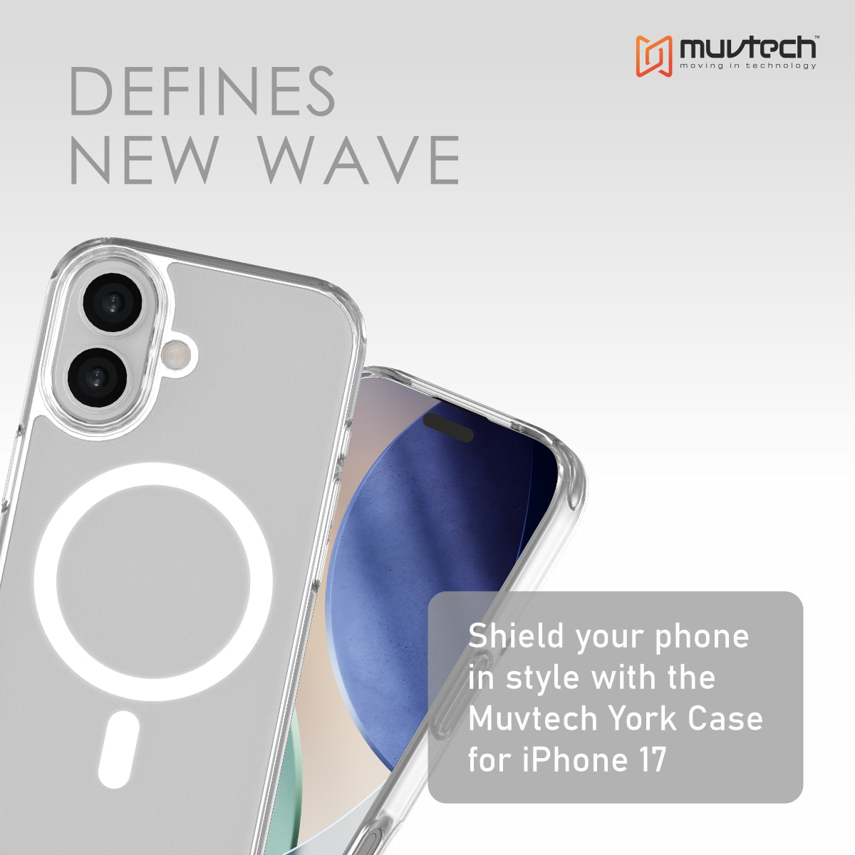 York Case for iPhone 17 Protective Case with Camera Protection Bump