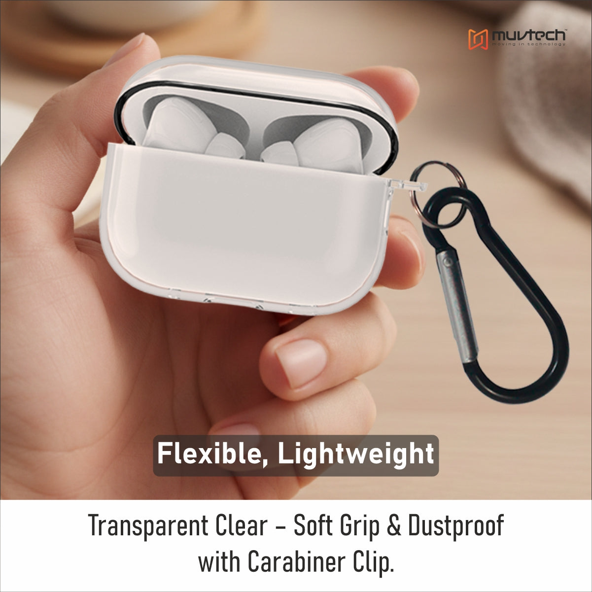 Crystal Case for AirPods Pro 3.