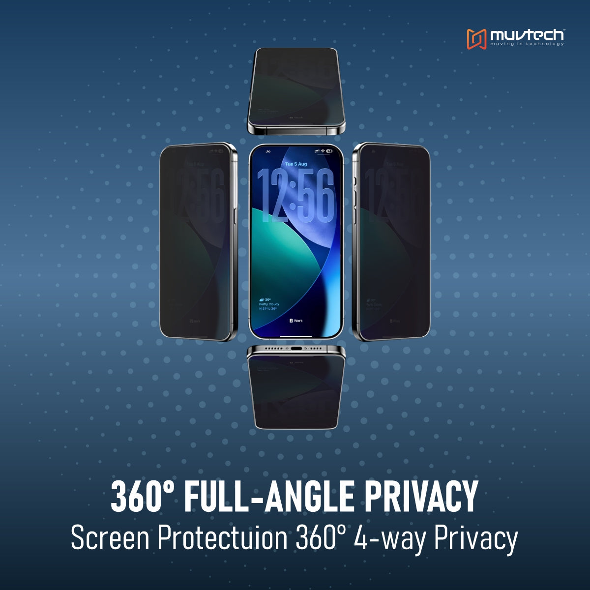 360° Privacy Glass for iPhone 17/Air/Pro/Pro Max