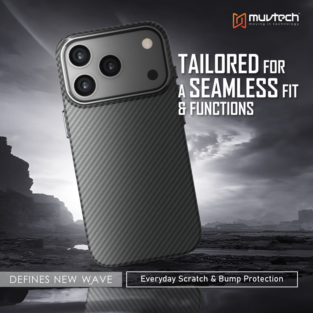 Slim Case for iPhone 17 Pro / Pro Max, 1.5mm PC Slim Case with Metal Camera Ring and Metal Buttons