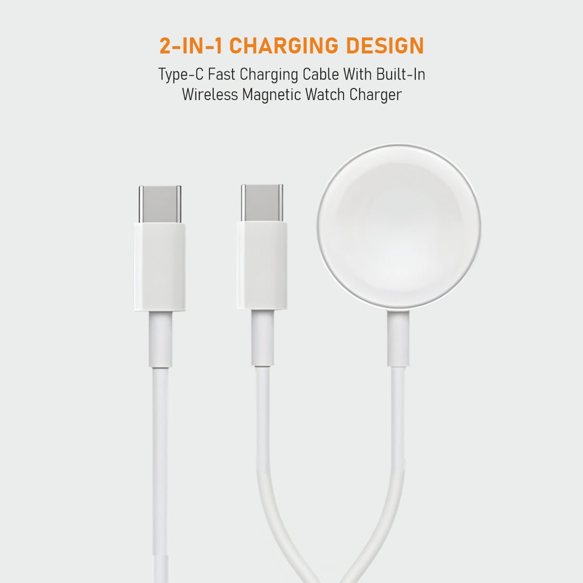 VIXO 2-in-1 60W Type-C to C With Watch Charger