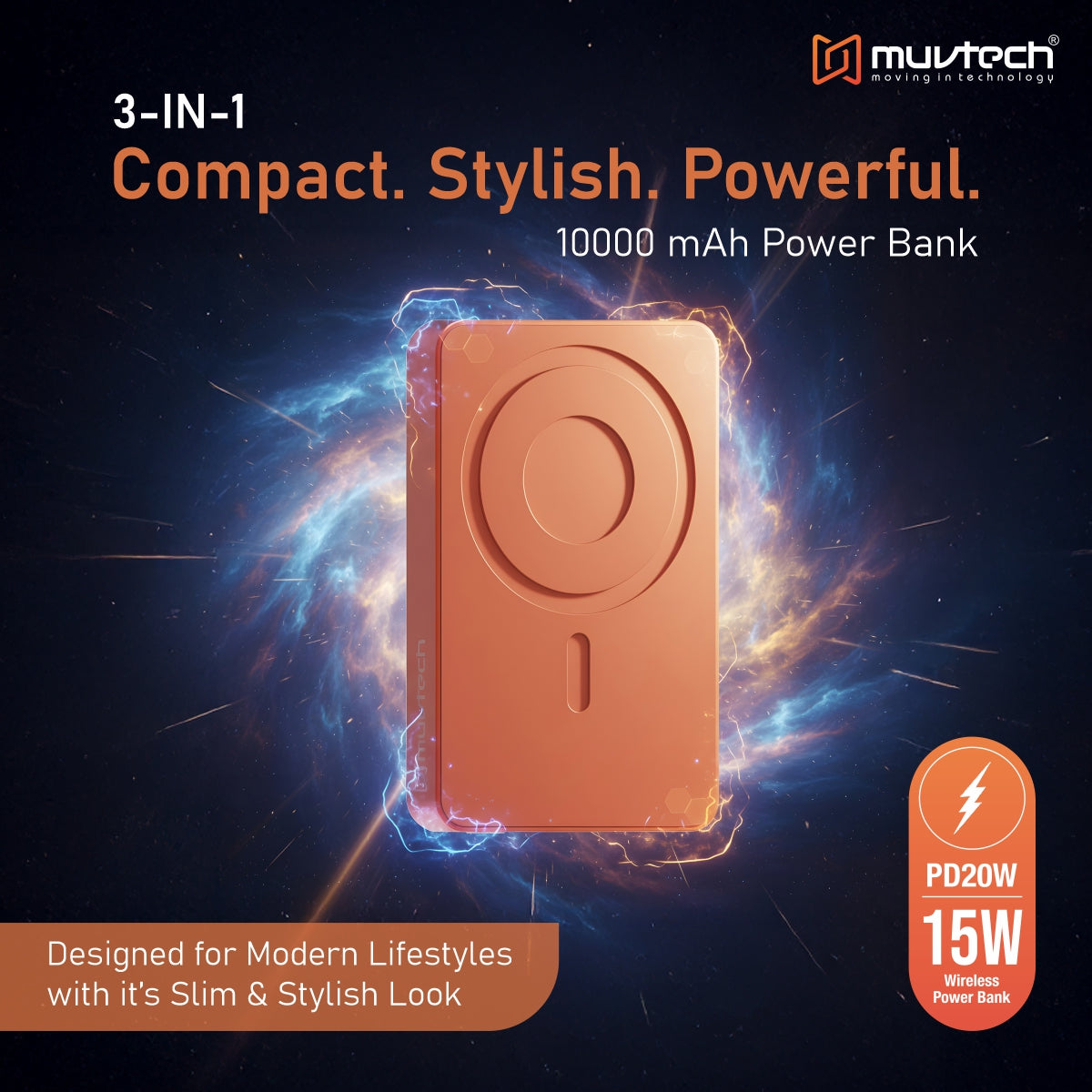 Slim Pro 10000mAh Magnetic Wireless Charging Power Bank