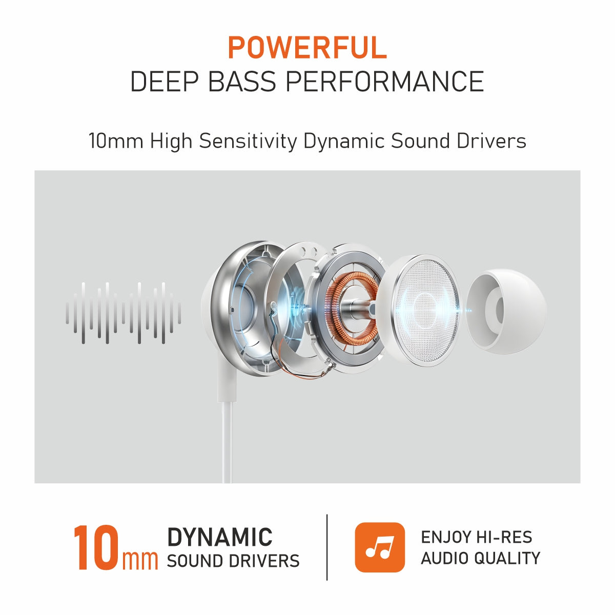 Trubuds Type-C Wired Earphones