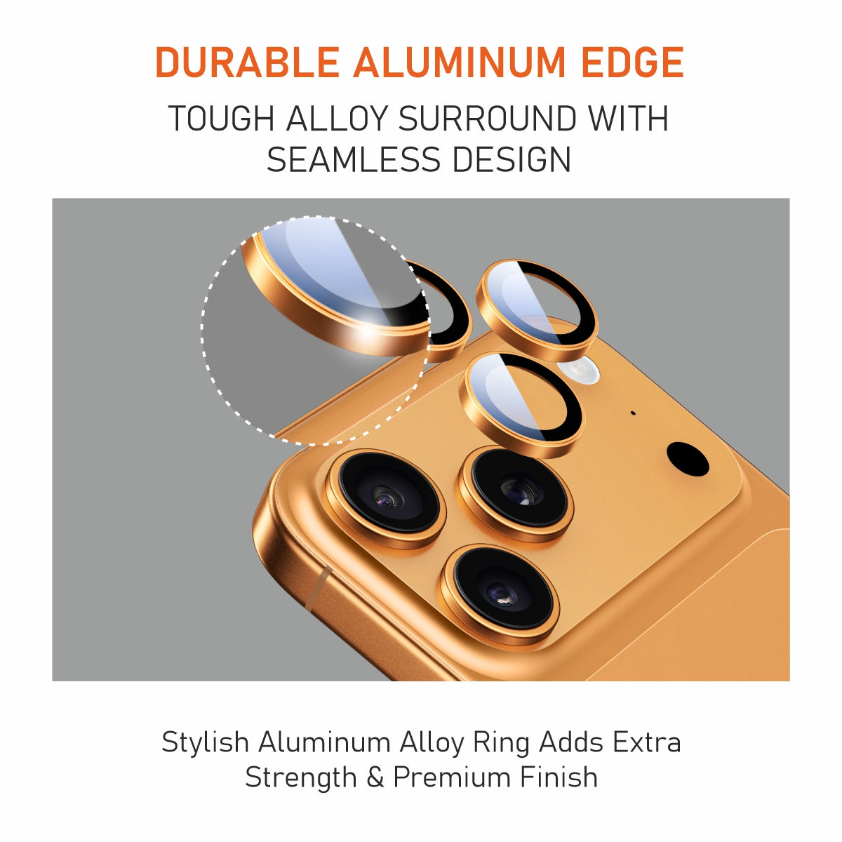 Muvtech iPhone 17 Pro & Pro Max Camera Lens Protector