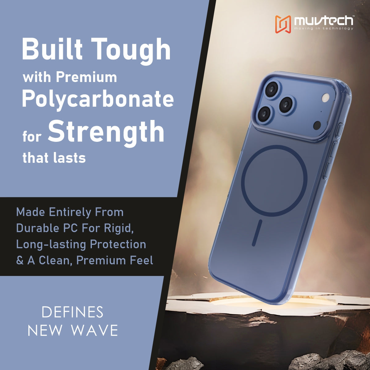 Crystal Halo Case for iPhone 17 Pro / Pro Max Slim Case with Camera Protection Bump, Anti-Yellow Case