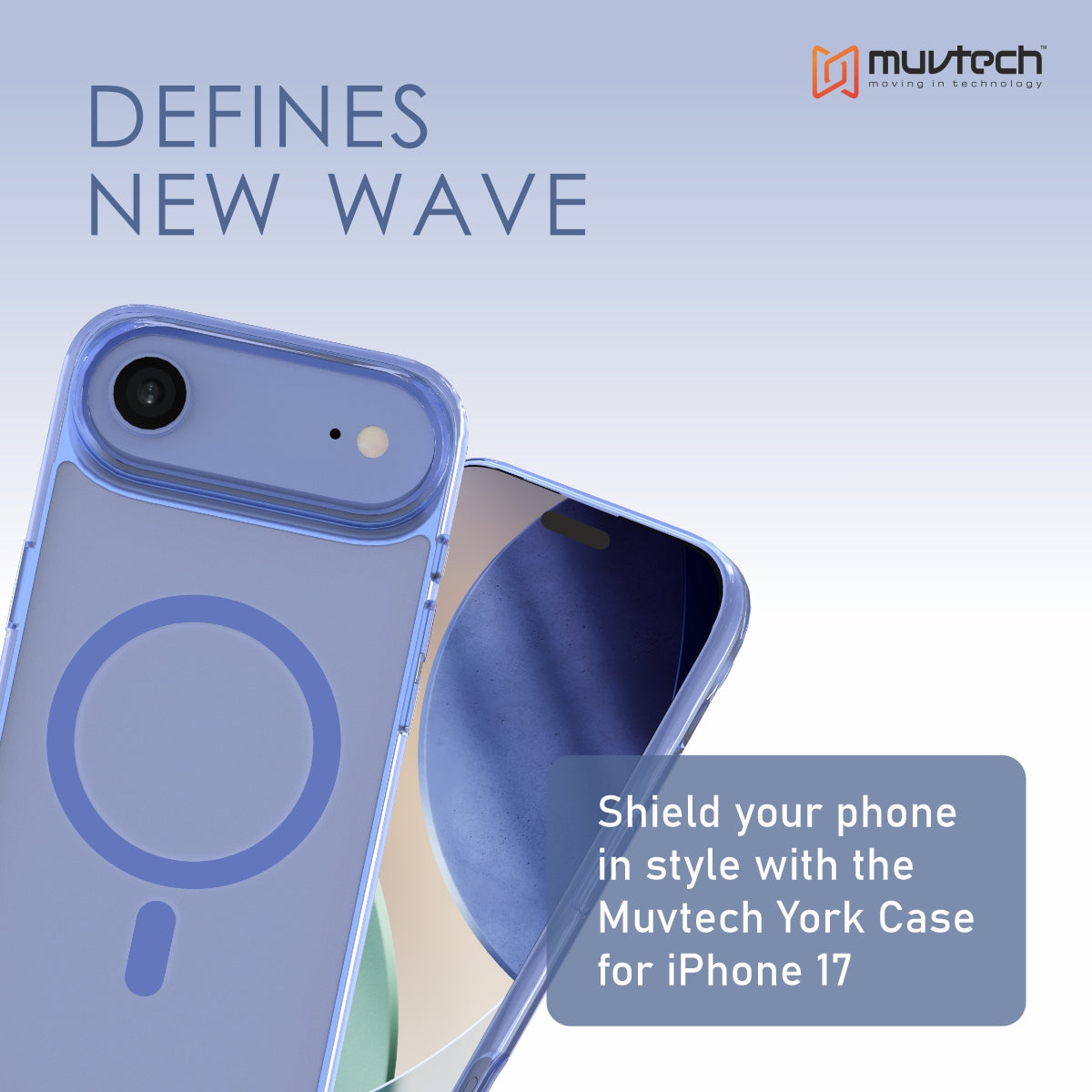 York Case for iPhone 17 Air Protective Case with Camera Protection Bump