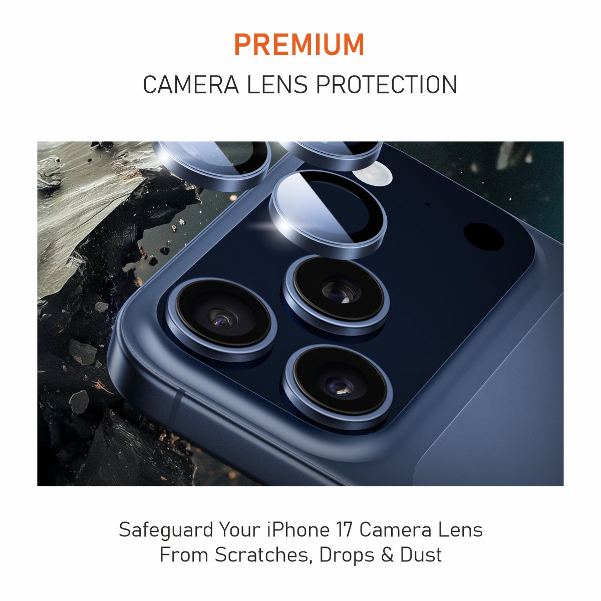 Muvtech iPhone 17 Pro & Pro Max Camera Lens Protector