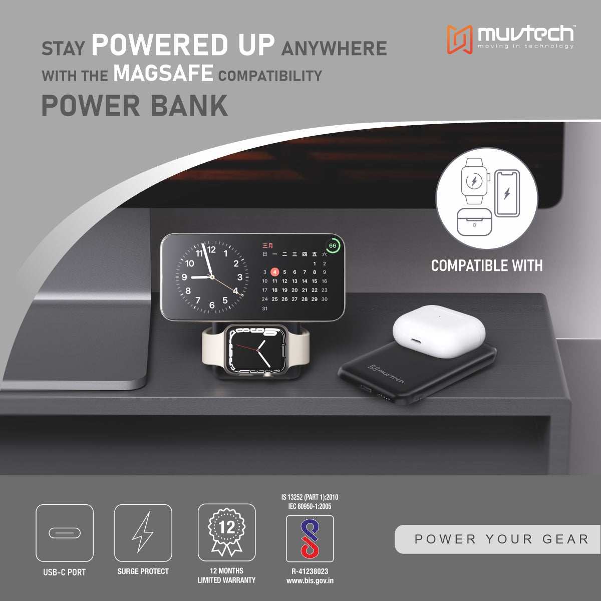 Power Mate 10000mAh Mag-Safe Power Bank