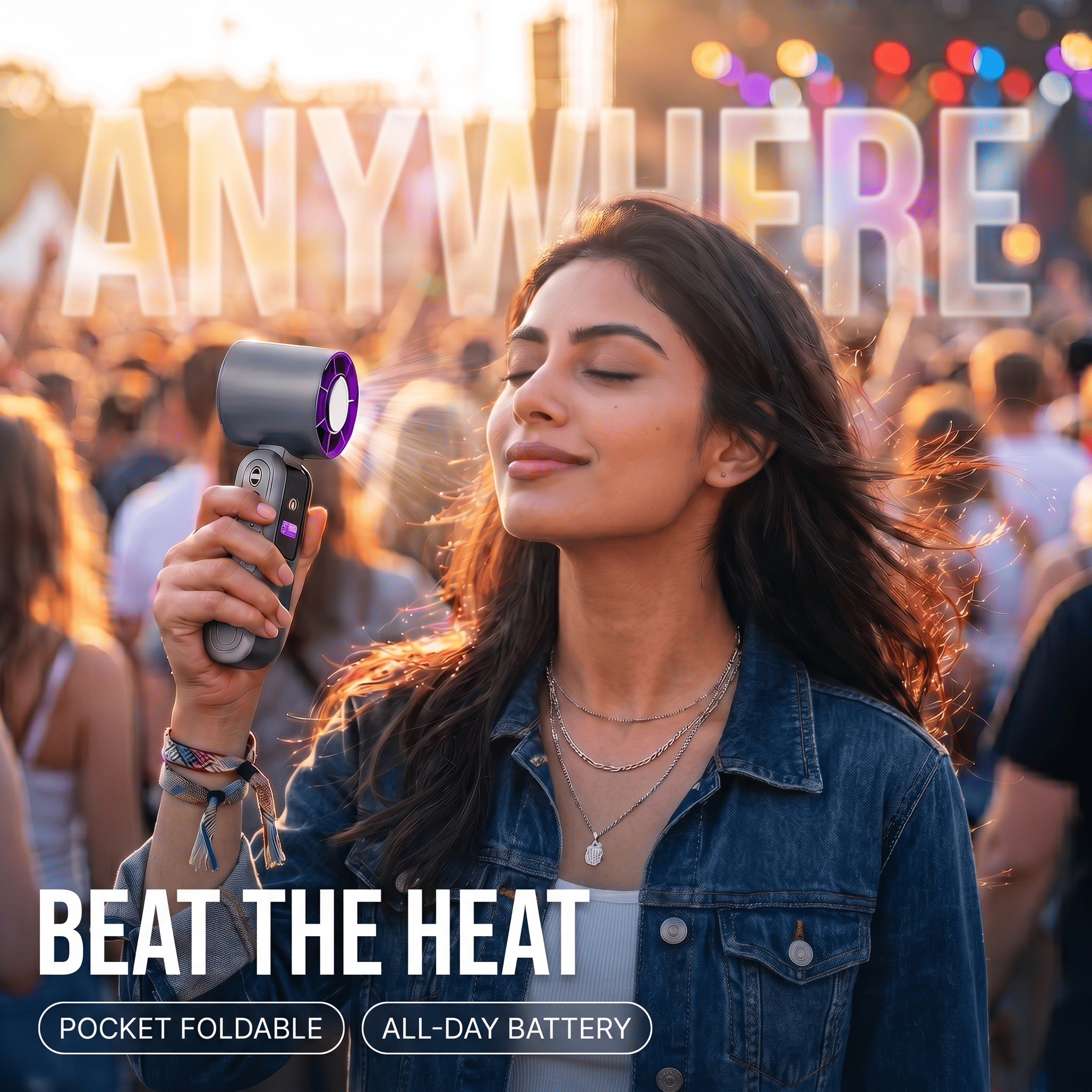 AERO Ice Cooling Handheld Fan with Power Bank