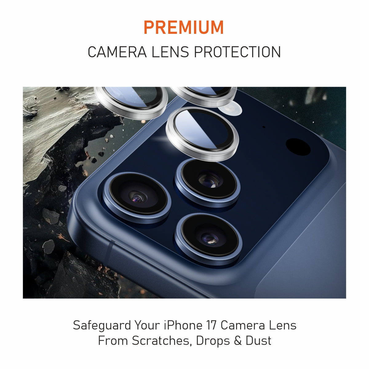 Muvtech iPhone 17 Pro & Pro Max Camera Lens Protector