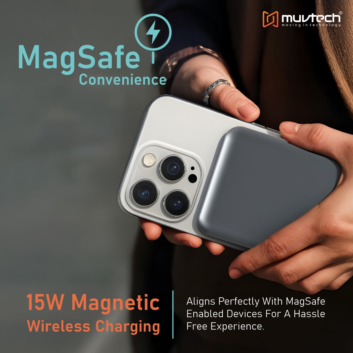 TANK 20000mAh Magnetic 15W Mag-Safe Wireless Charging Power Bank