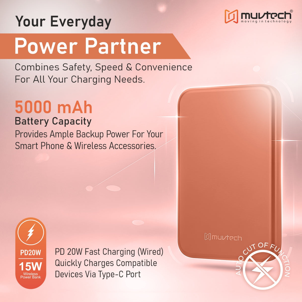 Pocket 5000mAh Power Bank