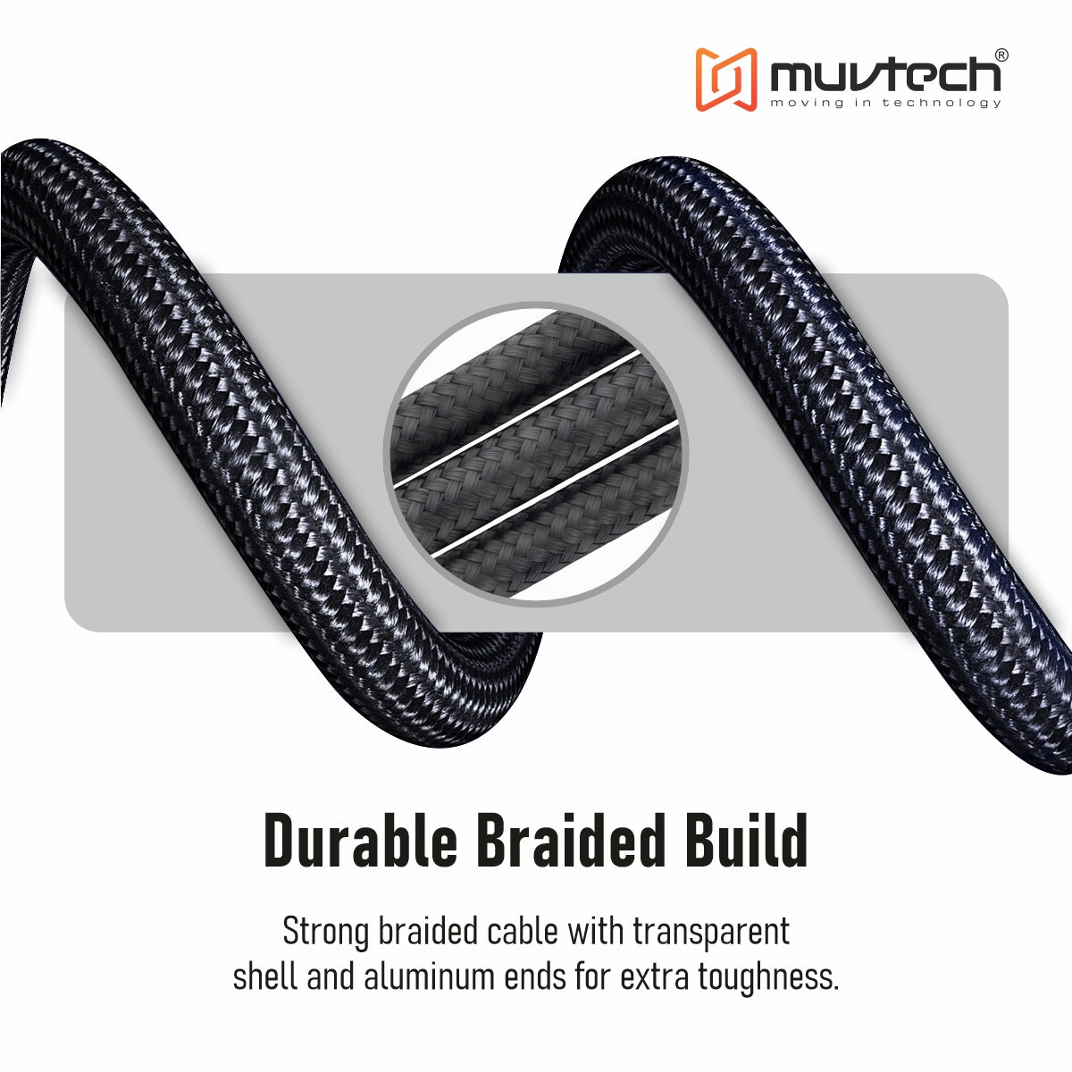 Surge 100W Fast Charging Braided Cable – Type-C to Type-C- 1 Meter