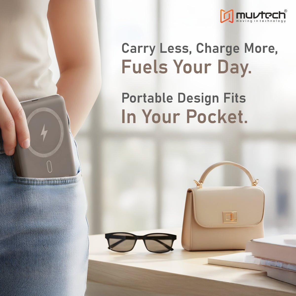 Pocket Pro 10000mAh 15W Mag-Safe Wireless Charging Power Bank