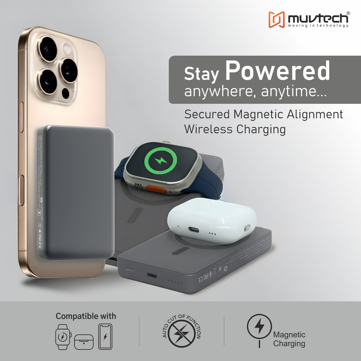 Slim Pro 10000mAh Magnetic Wireless Charging Power Bank