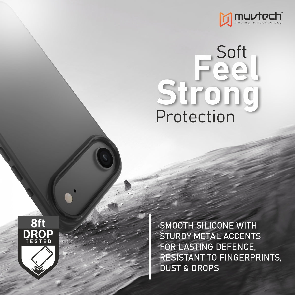 Capri Case for iPhone 17 Air Liquid Silicone Case with Metal Camera Ring and Buttons