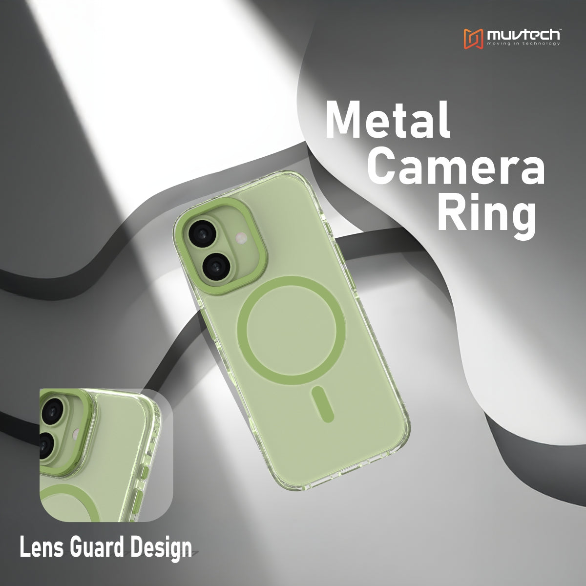 Troy Case for iPhone 17 Protective Case with Metal Camera Ring and Buttons