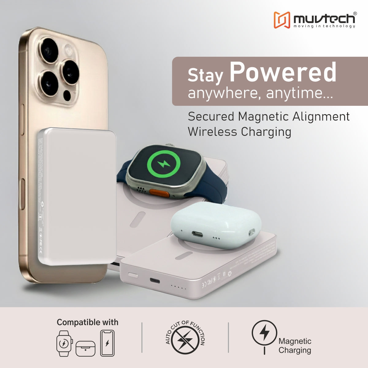 Slim Pro 10000mAh Magnetic Wireless Charging Power Bank