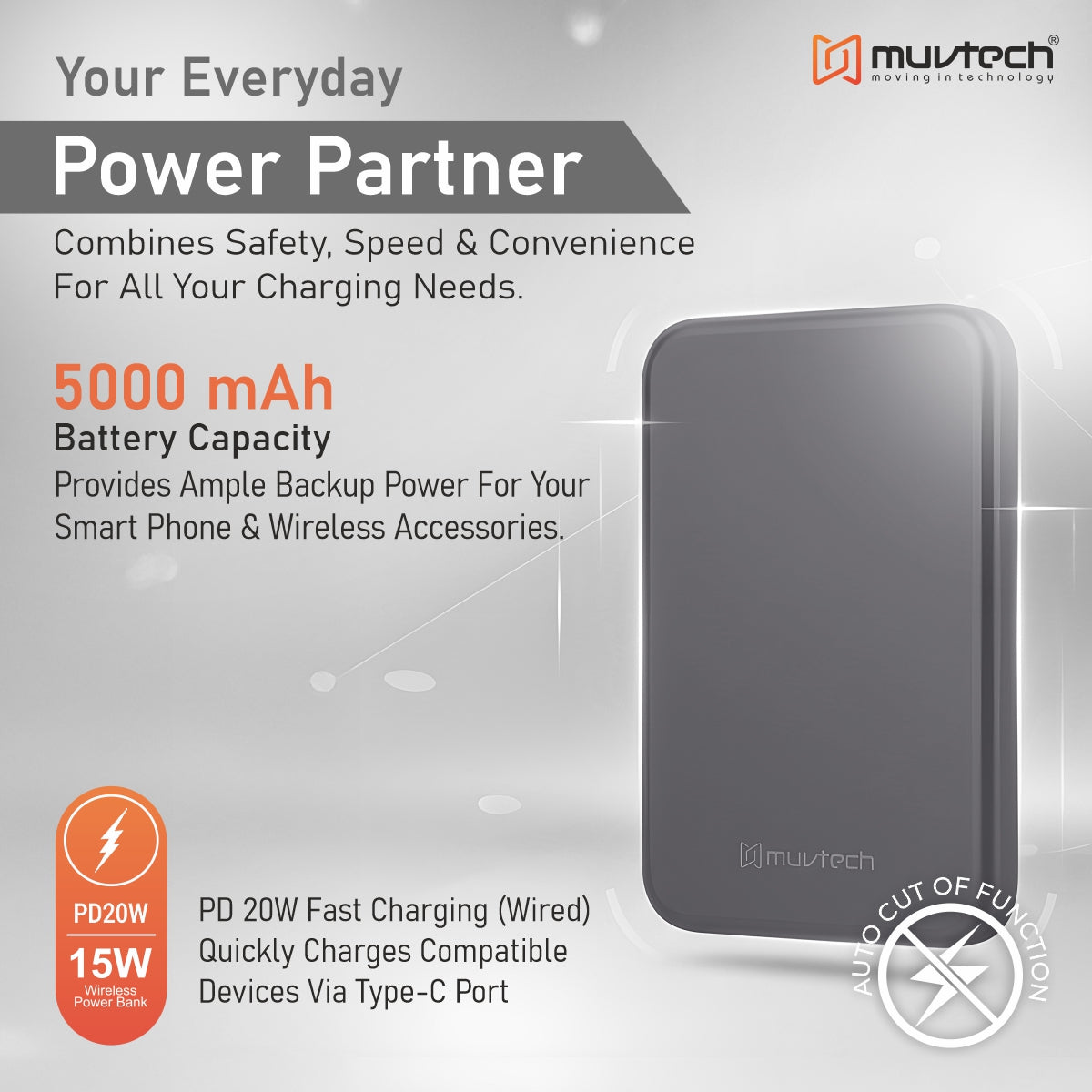 Pocket 5000mAh Power Bank