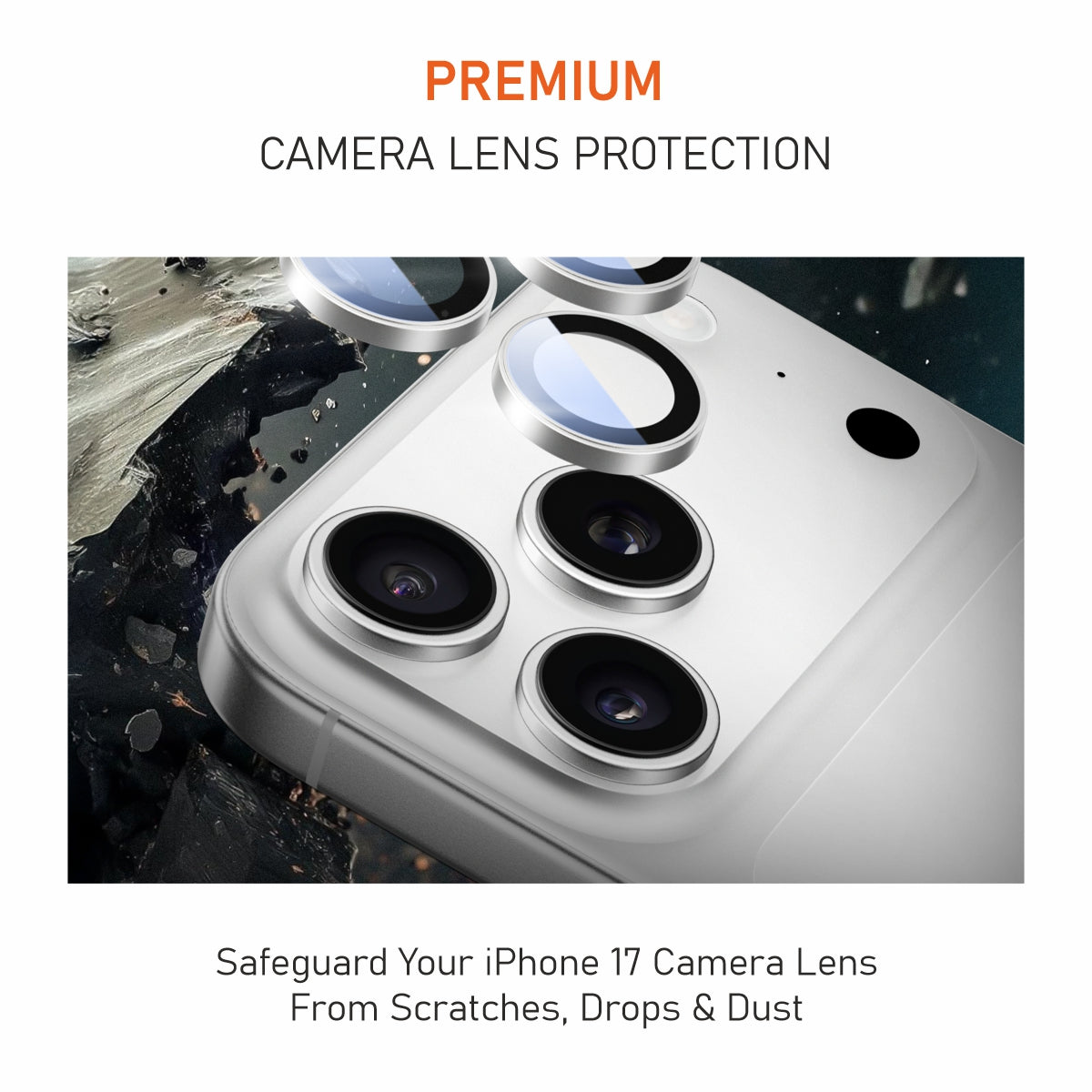 Muvtech iPhone 17 Pro & Pro Max Camera Lens Protector