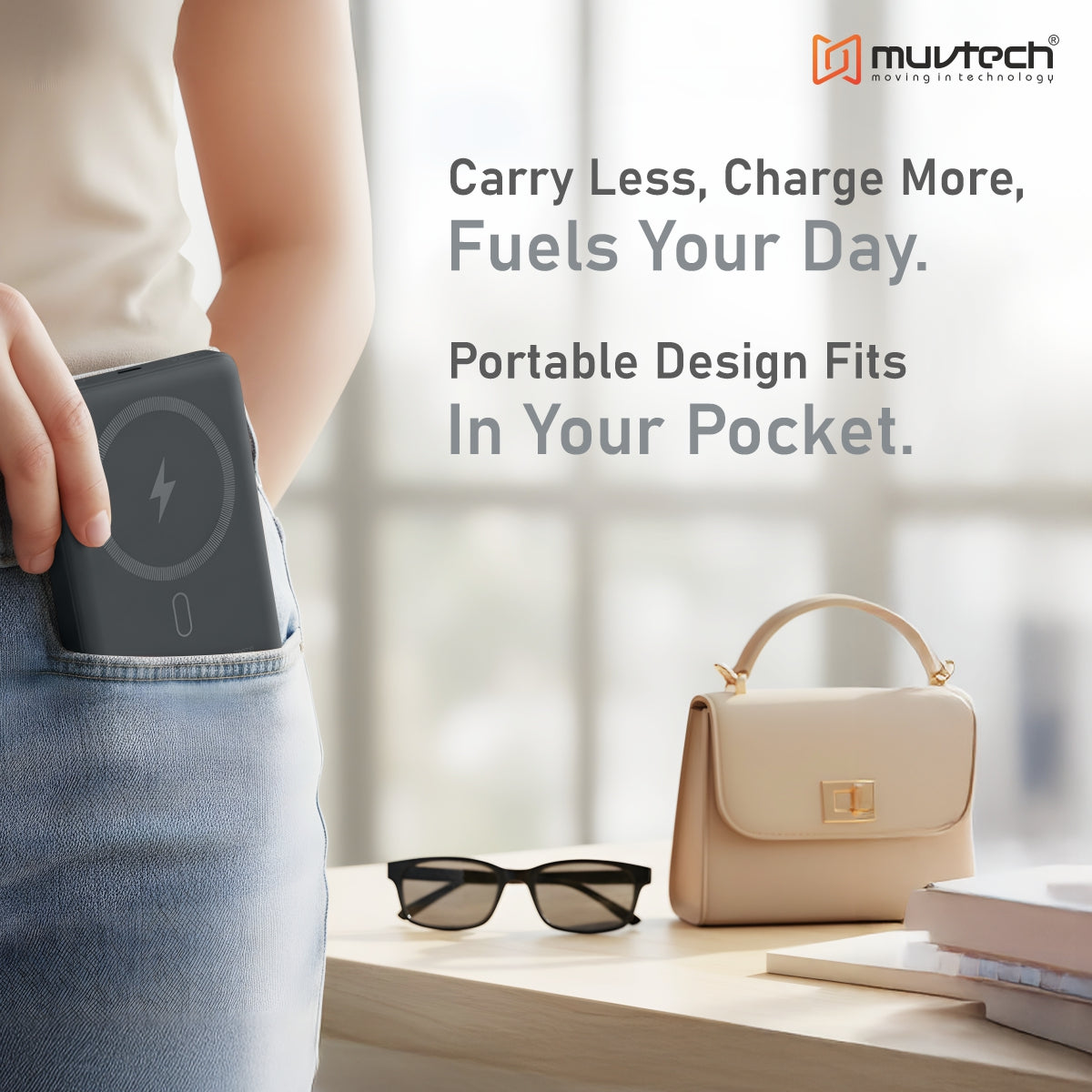 Pocket Pro 10000mAh 15W Mag-Safe Wireless Charging Power Bank