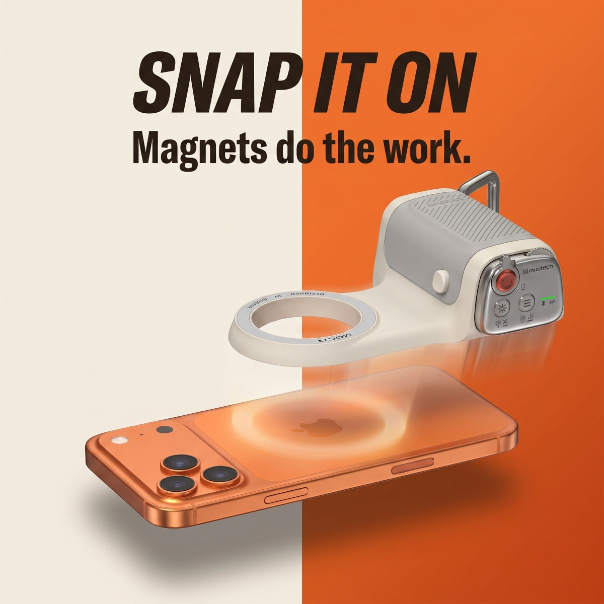 Moca iPhone Camera Grip with Controls