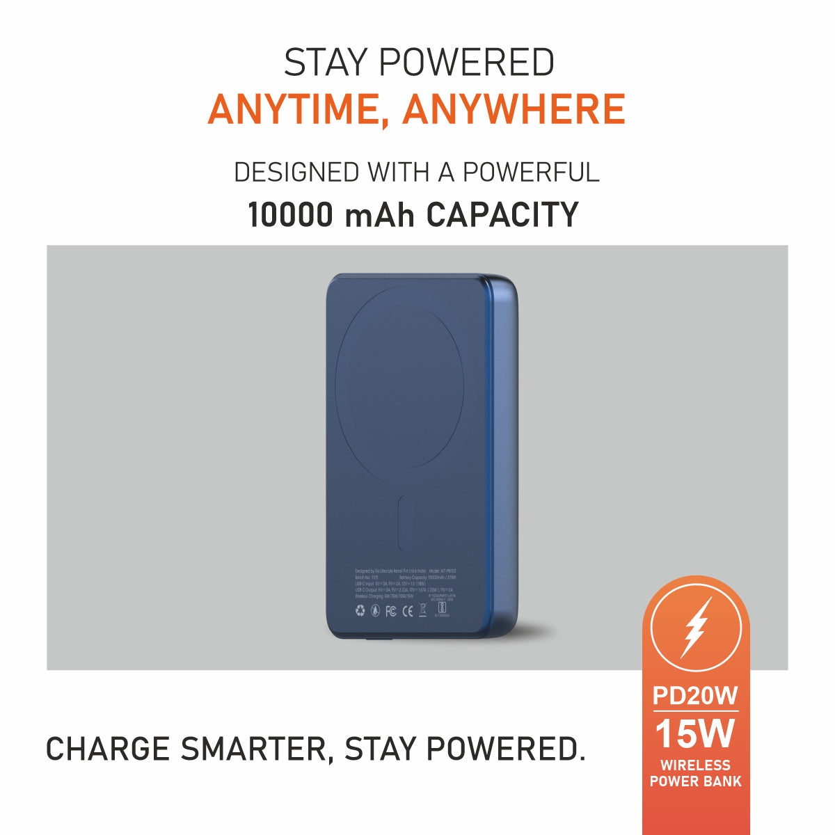 Slim II, 10000 mAh Power Bank