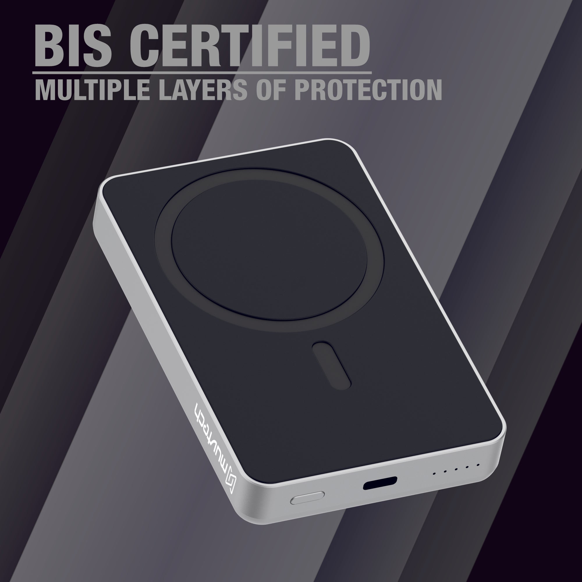 Slim 10000mAh Magnetic Wireless Charging Power Bank