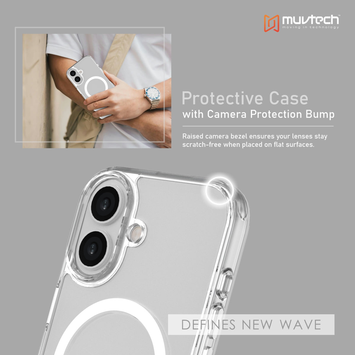 York Case for iPhone 17 Protective Case with Camera Protection Bump