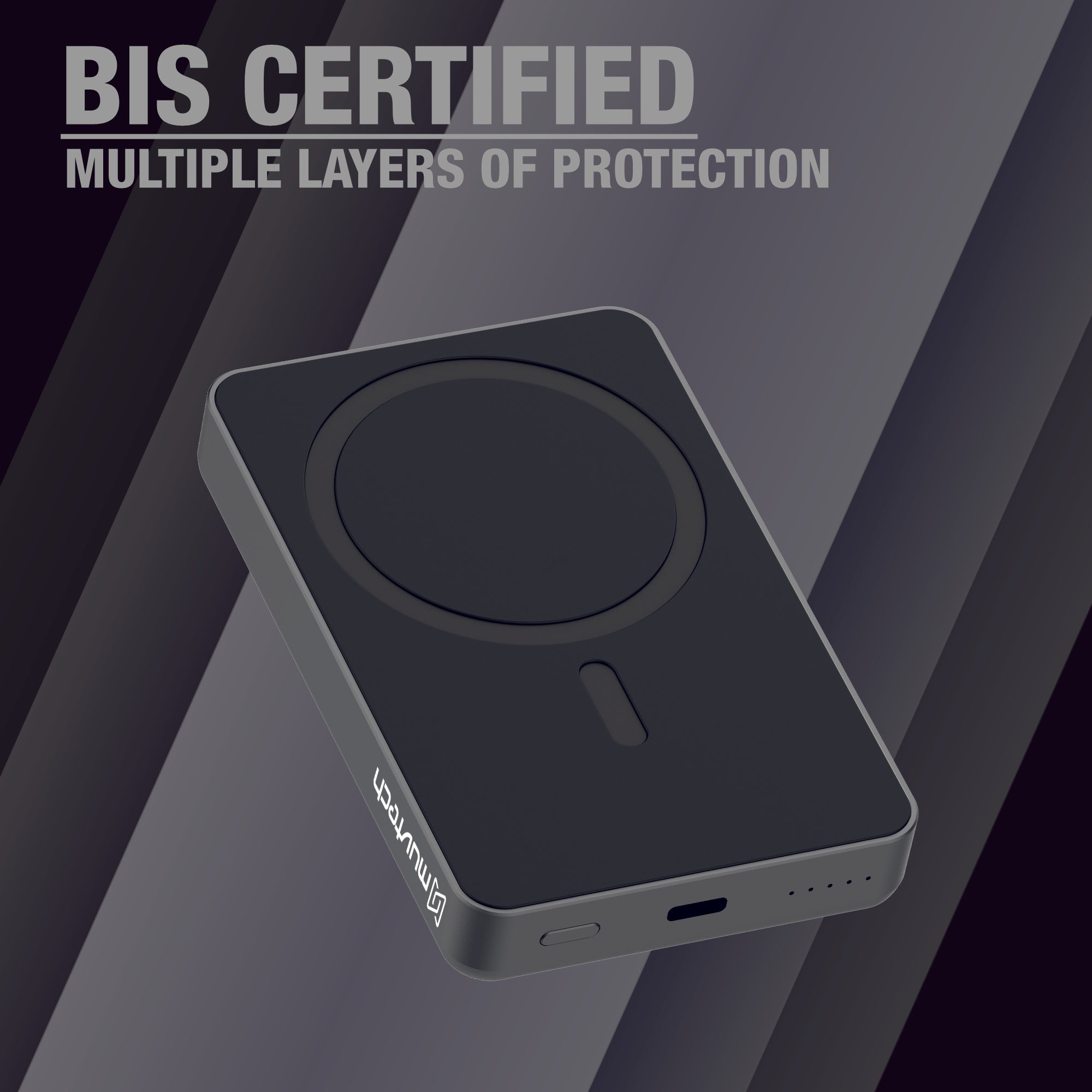 Slim 10000mAh Magnetic Wireless Charging Power Bank