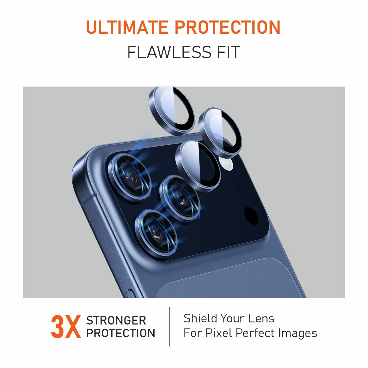 Muvtech iPhone 17 Pro & Pro Max Camera Lens Protector