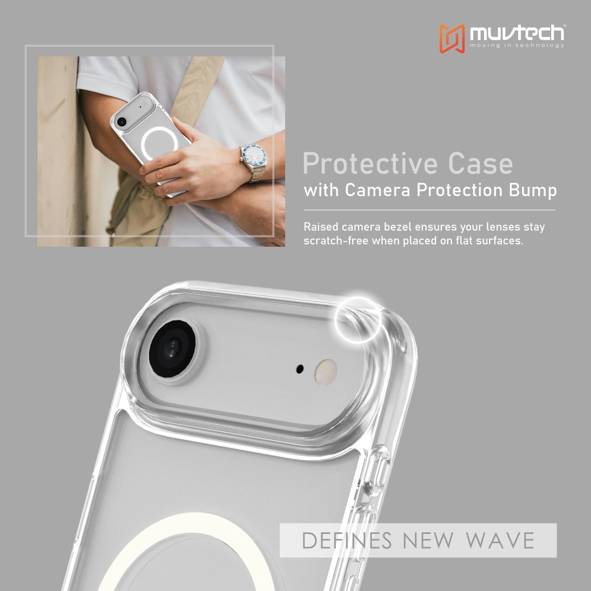 York Case for iPhone 17 Air Protective Case with Camera Protection Bump