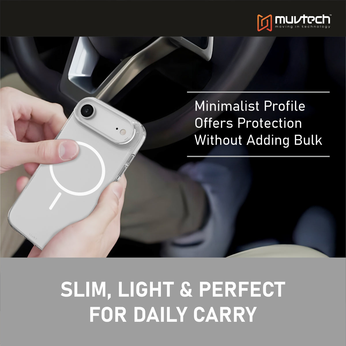 Crystal Halo Case for iPhone 17 Air, Slim Case with Camera Protection Bump, Anti-Yellow Case