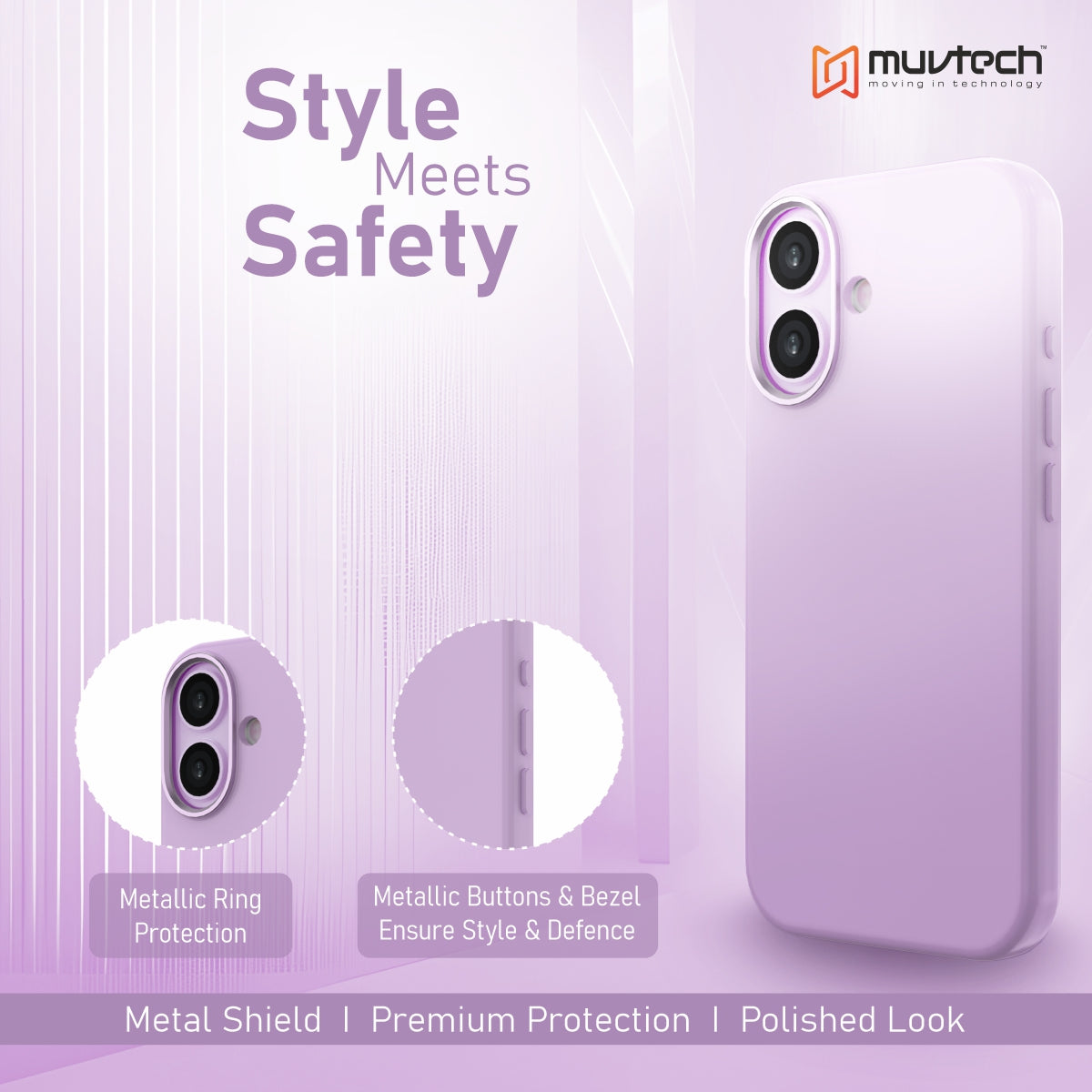 Capri Case for iPhone 17 Liquid Silicone Case with Metal Camera Ring and Buttons