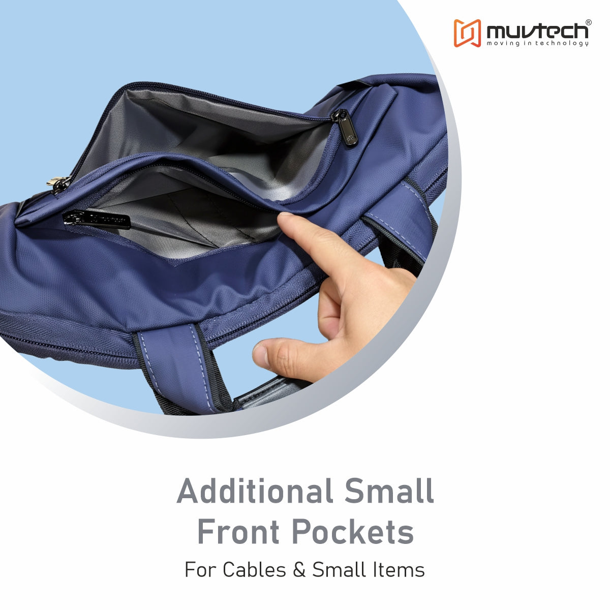 Muvtech Ruvo Premium Laptop Bag – Stylish & Protective Bag for Laptops Up to 14 inches