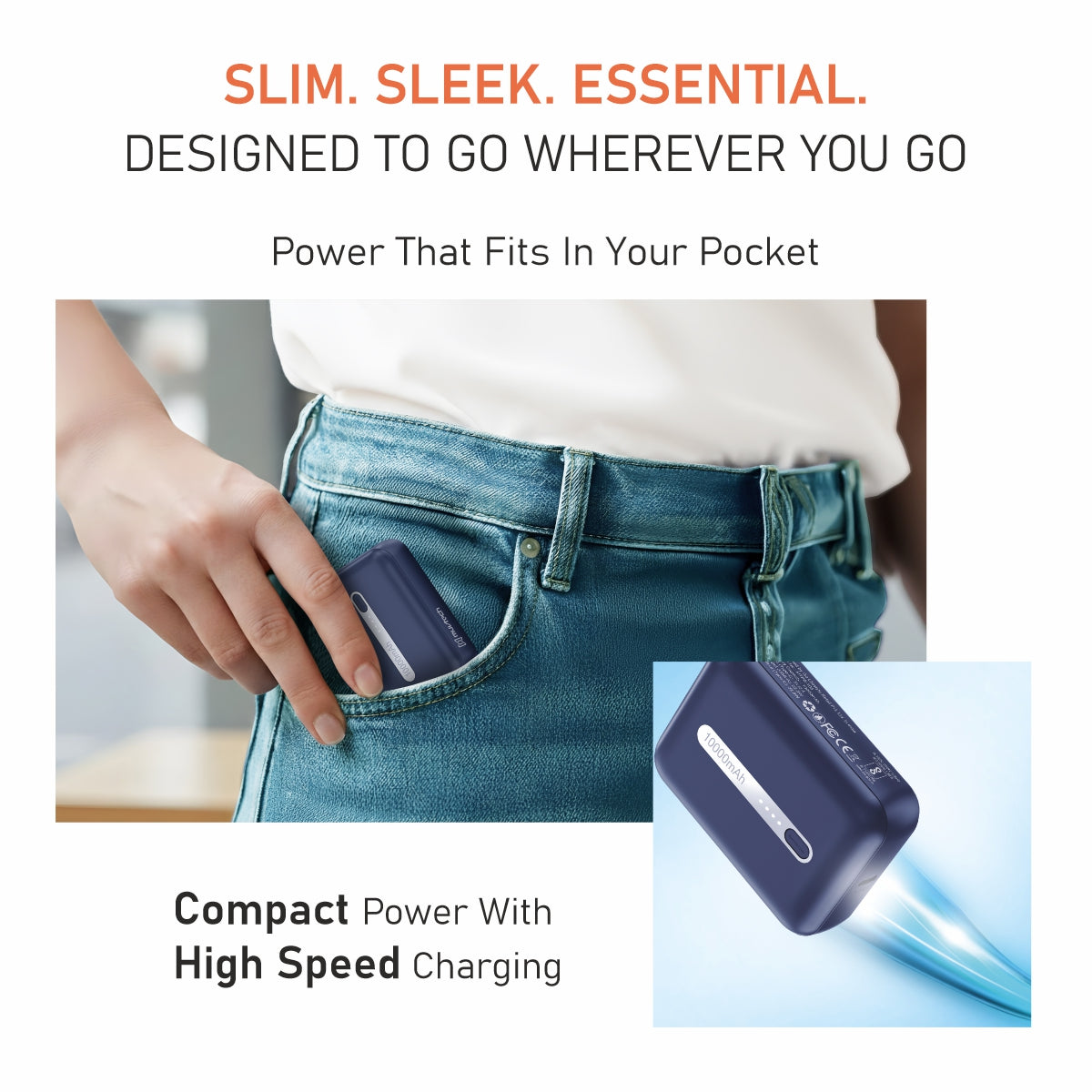Zip 10- 10000mAh Fast Charging Power Bank