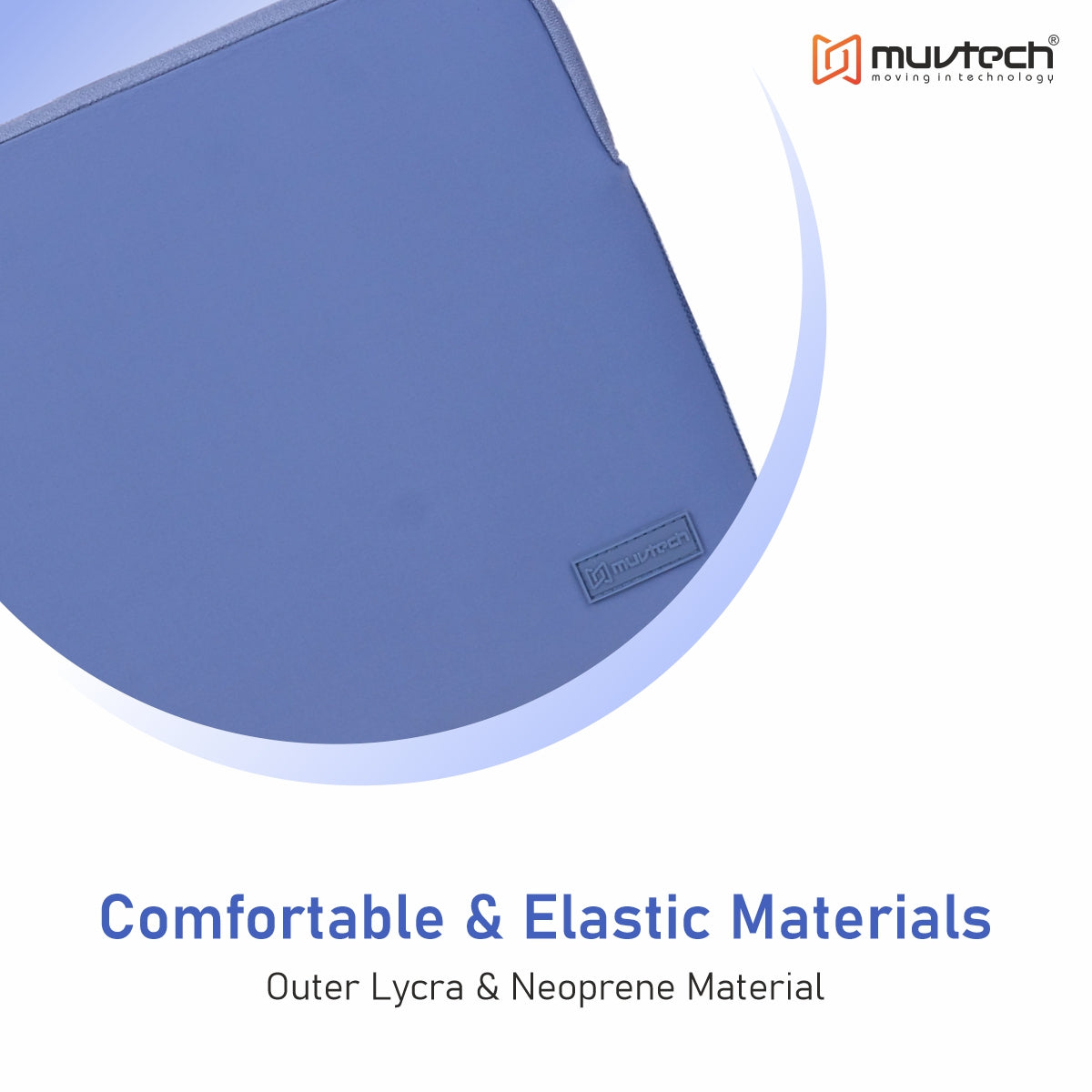 Slevo Laptop Sleeve – Elasticated Fit with Lycra & Neoprene Outer, Soft Padded Interior for MacBook (13 Inches)