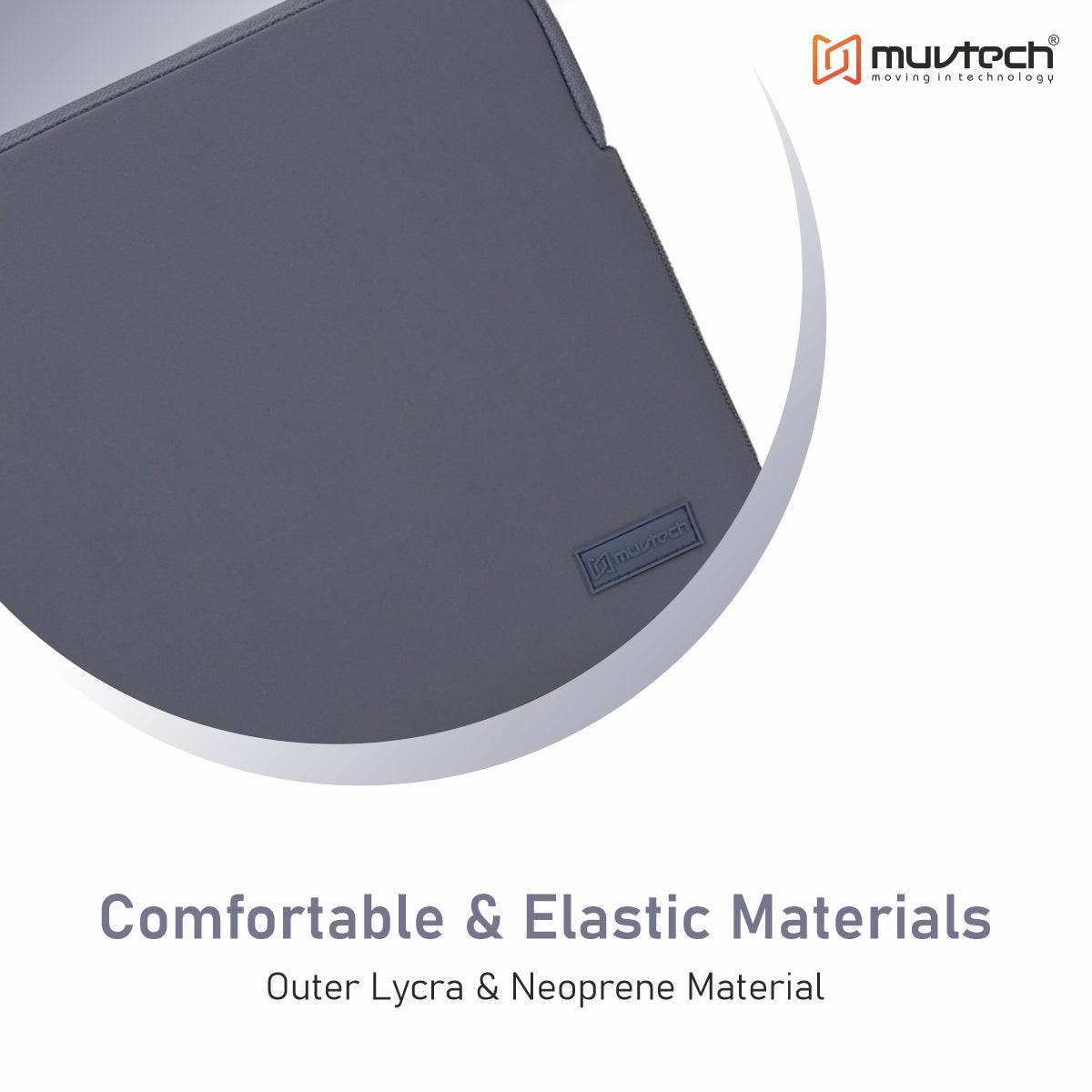 Slevo Laptop Sleeve – Elasticated Fit with Lycra & Neoprene Outer, Soft Padded Interior for MacBook (13 Inches)