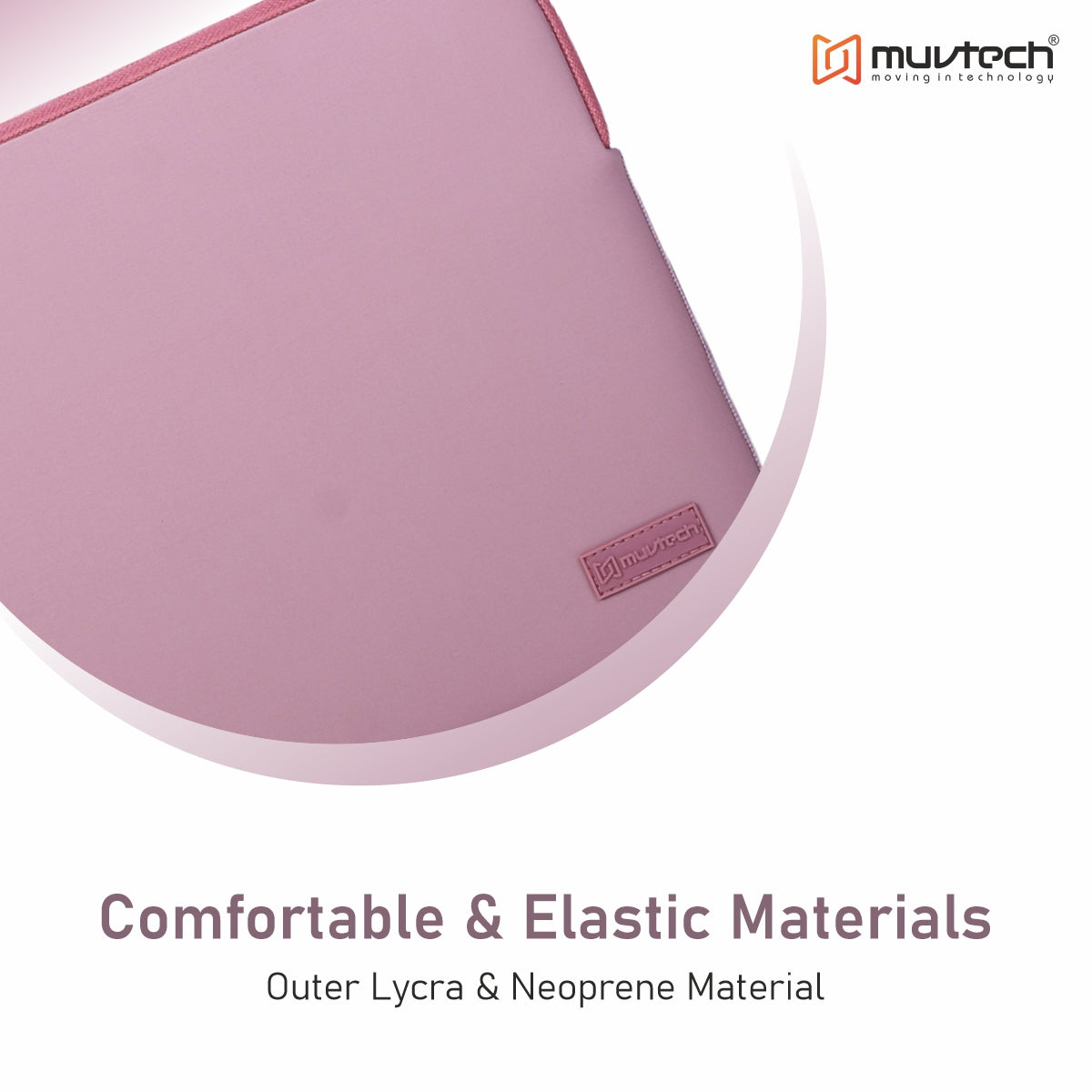 Slevo Laptop Sleeve – Elasticated Fit with Lycra & Neoprene Outer, Soft Padded Interior for MacBook (13 Inches)