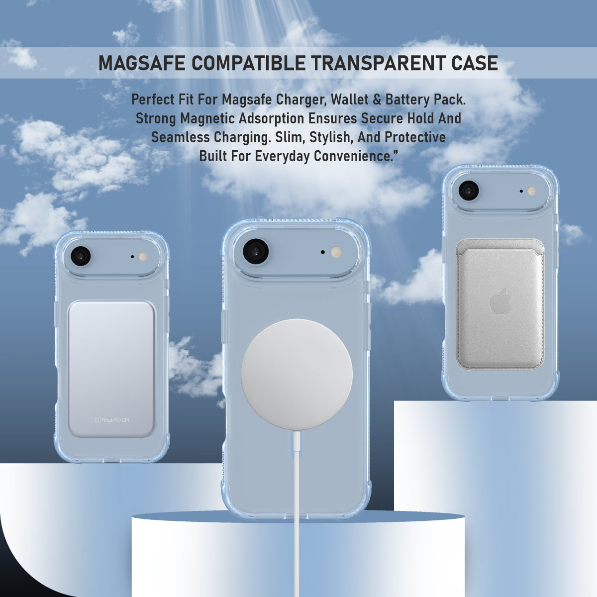 Sheild Case for iPhone 17 Air, Anti-shock Case With Raised Corners for Protection