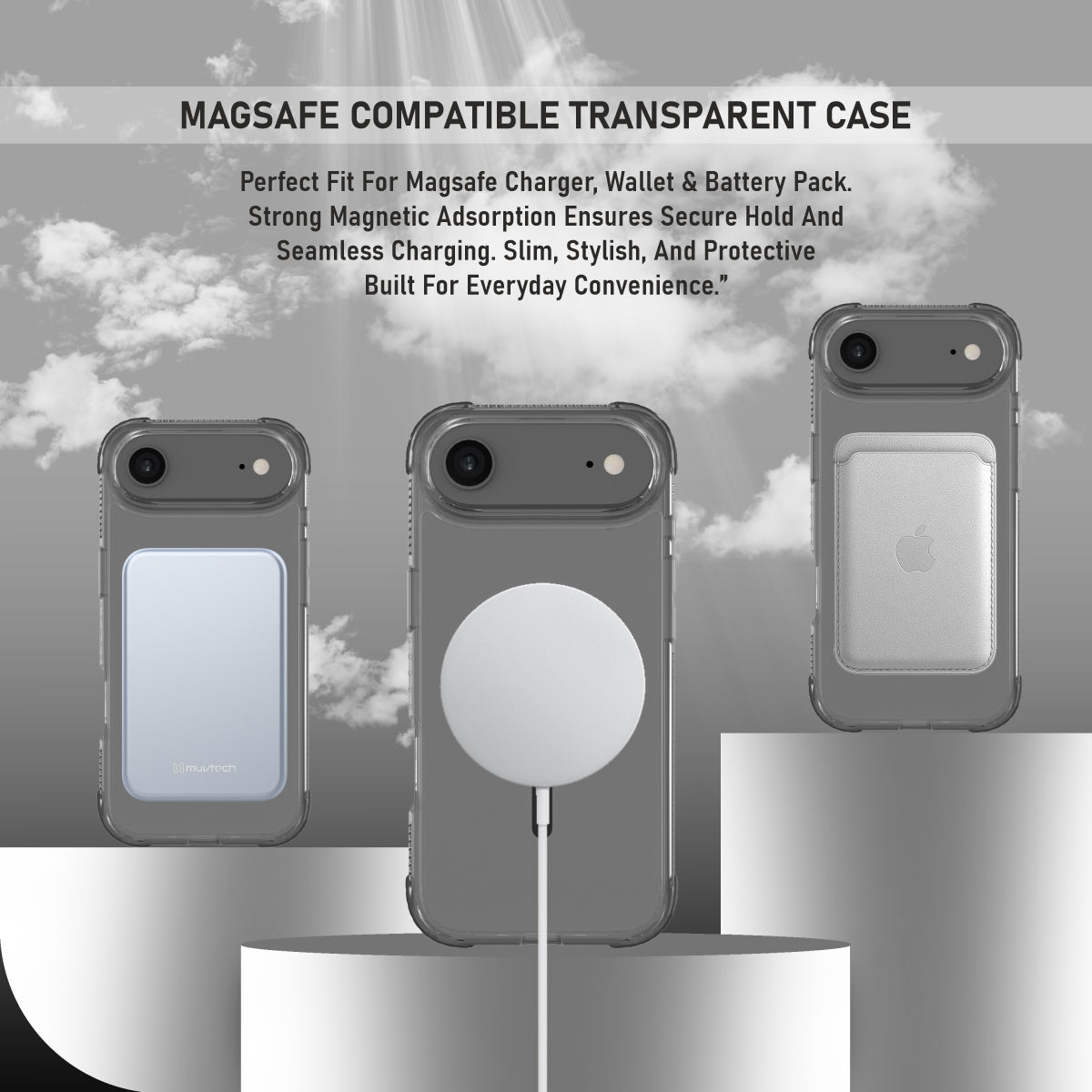 Sheild Case for iPhone 17 Air, Anti-shock Case With Raised Corners for Protection