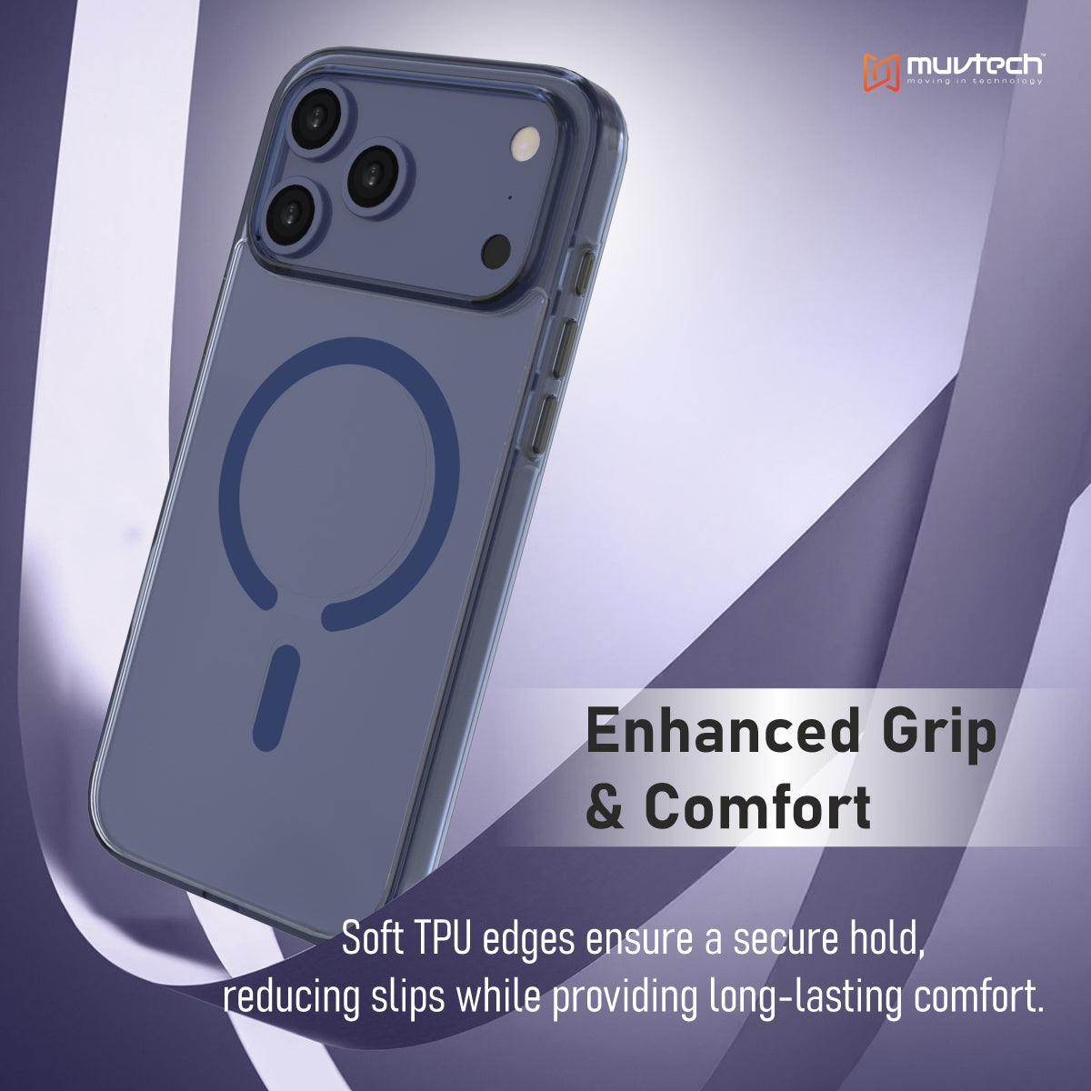 Plyo Case for iPhone 17 Pro/Pro Max Transparent With Coloured Sides Hybrid case, Anti-Yellow Case